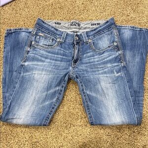 Buckle Men’s Light Blue Faded Boot Cut Jeans